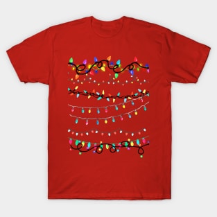 Christmas Lights - Christmas 2022 - A Collage of Christmas Lights T-Shirt